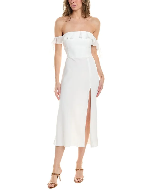 Amanda Uprichard Copellia Midi Dress Comfortable Casual Midi Dress