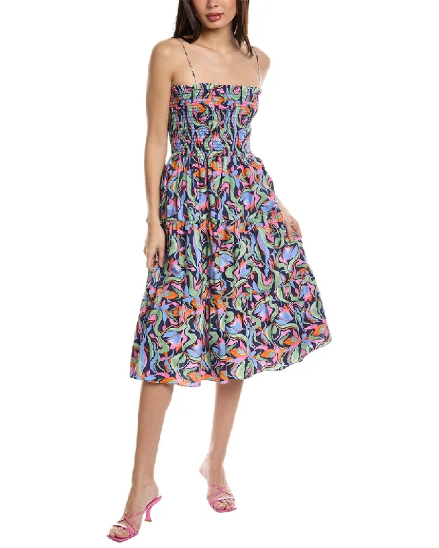 Amanda Uprichard Emberly Midi Dress Chic Lace Detail Midi Dress