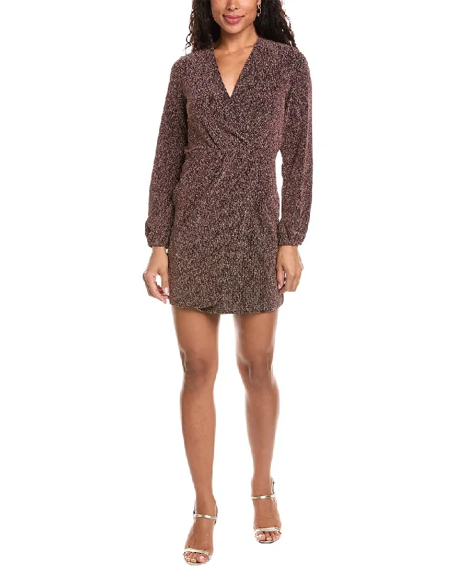 ANNA KAY Lurex Mini Dress Cozy Ruched Mini Dress