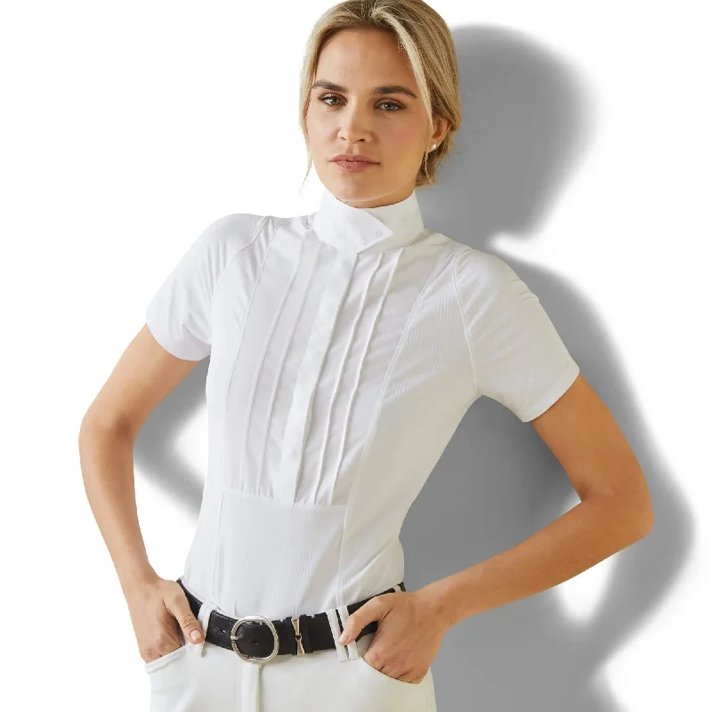 Ariat luxe show shirt for ladies short sleeves Comfortable Fit Short Shirt