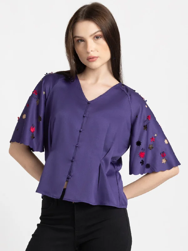 Belen Peplum Shirt Fashionable Short Sleeve Shirt