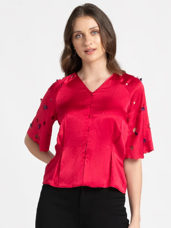 Blisse Peplum Shirt Cozy Knit Short Sleeve Top