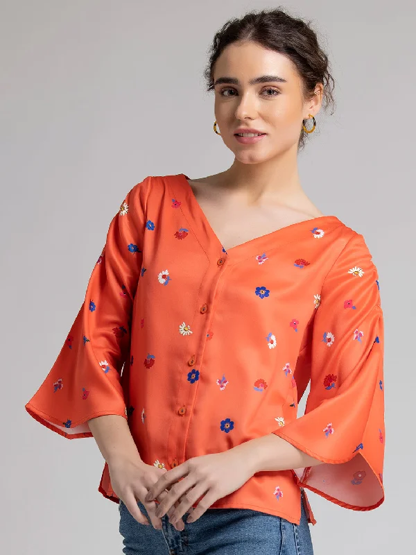 Emilia Shirt Soft Silk Short Sleeve