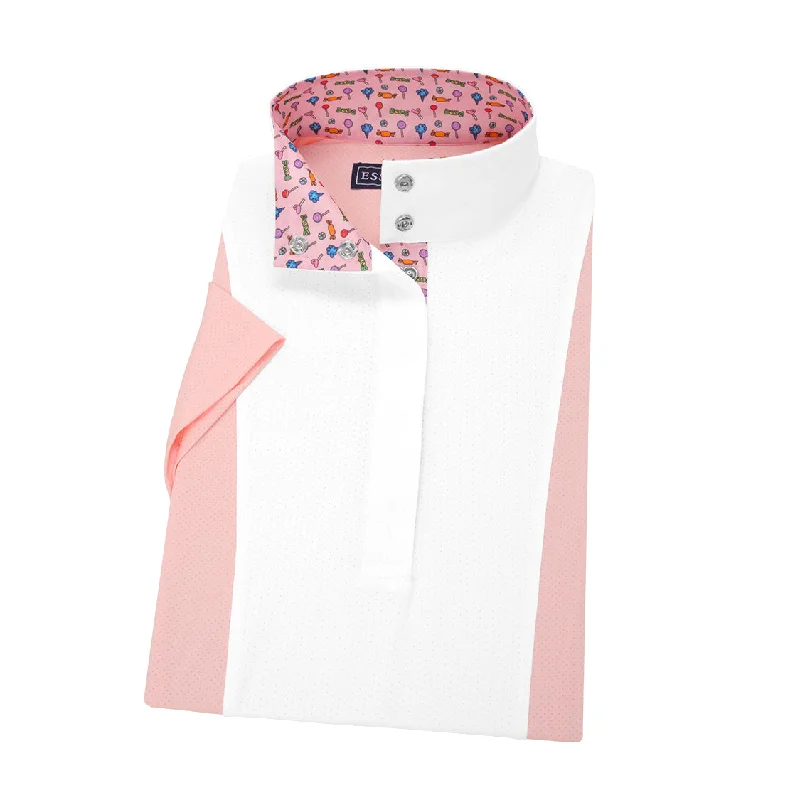 Essex Classics Ladies Luna Performance Sweets Ladies Pink Short Sleeve Show Shirt Relaxed Fit Short Tunic