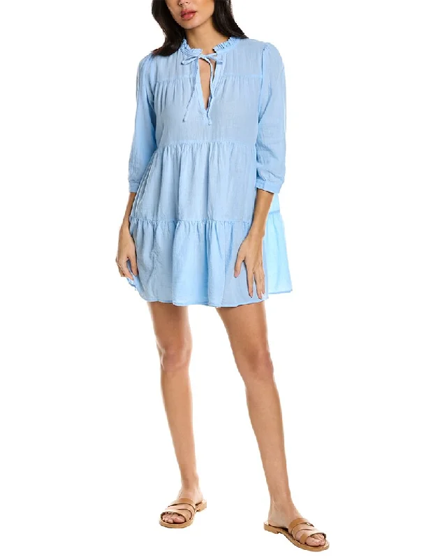 HONORINE Giselle Mini Dress Comfortable Boho Mini Dress