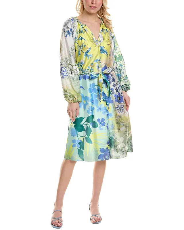 Kobi Halperin Arbor Printed Midi Dress Cozy A-Line Midi Dress