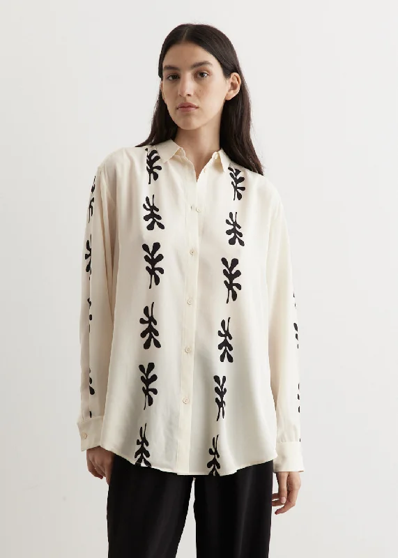 Long Sleeve Silk Shirt Soft Cotton Short Tee