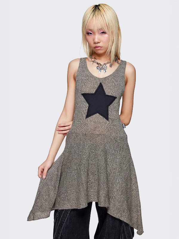 Nebula Asymmetric Mini Dress Trendy Lace Mini Dress