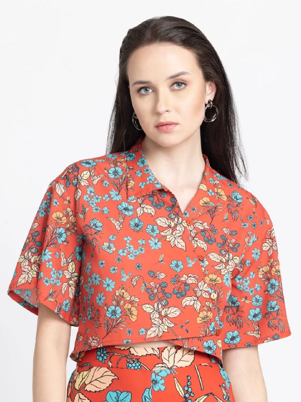 Primrose Shirt Elegant Button-Down Short Shirt