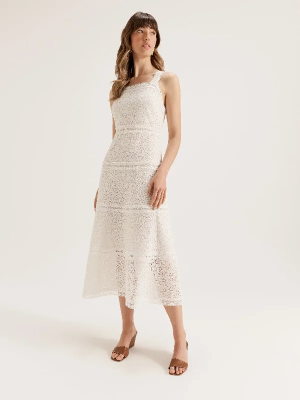 Rumba Lace Midi Dress Fashionable Pencil Midi Dress