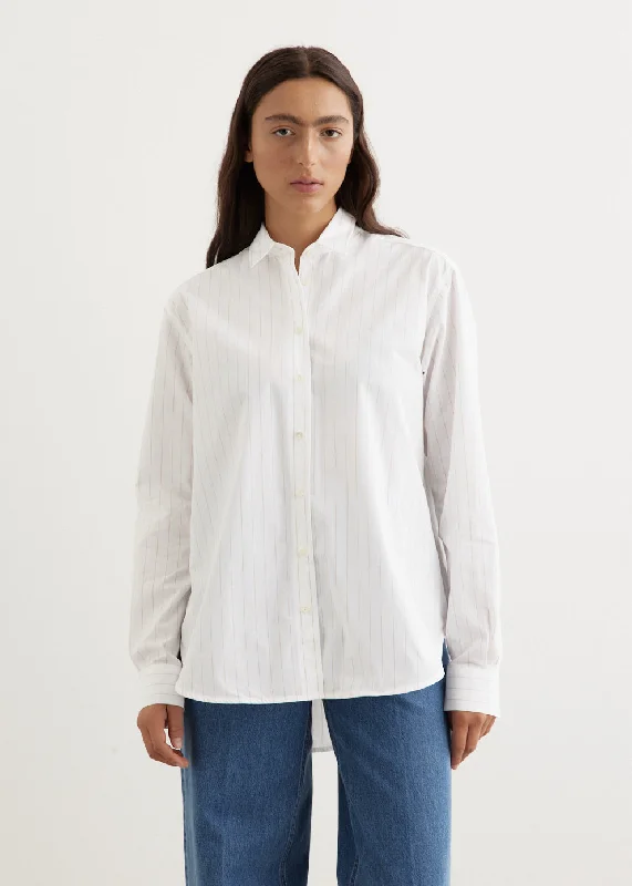 Signature Cotton Shirt Casual Boxy Short Shirt