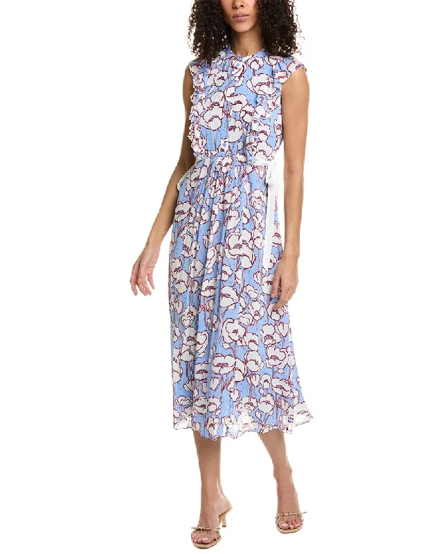 Ted Baker Frilled Midi Dress Cozy Knit Midi Dress