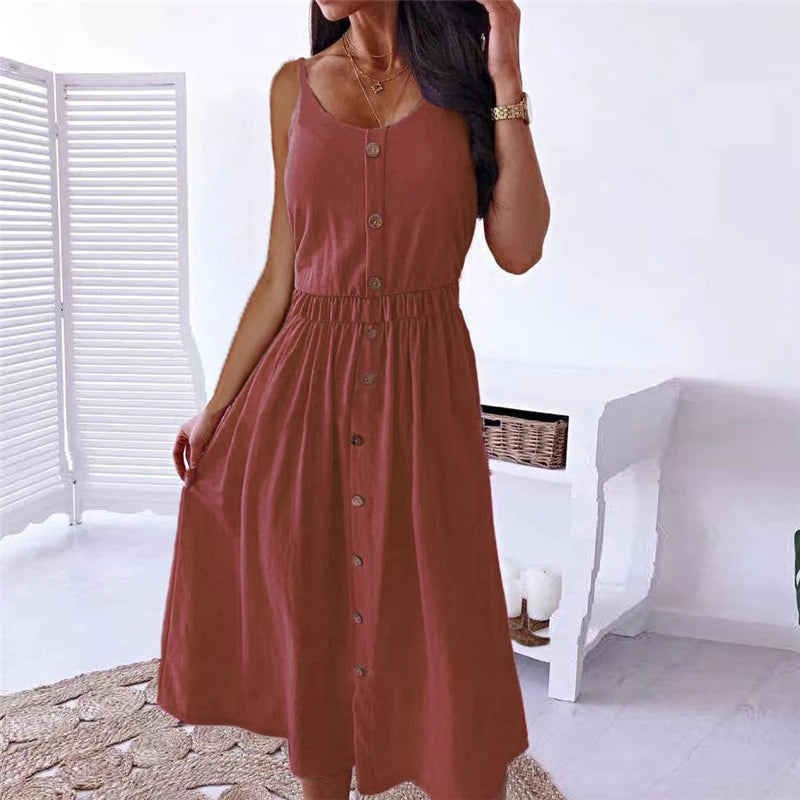 DressBetty - 2024 Vintage Boho Party Elegant Knitted Female Evening Midi Dress Elegant Pleated Detail Midi Dress