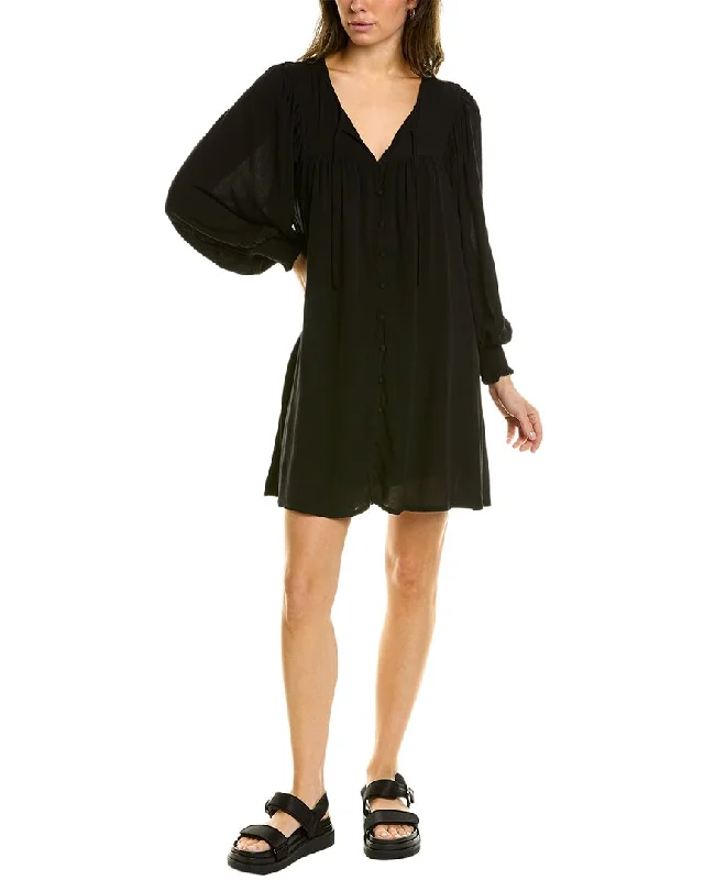 Z SUPPLY Luca Mini Dress Classic Solid Mini Dress