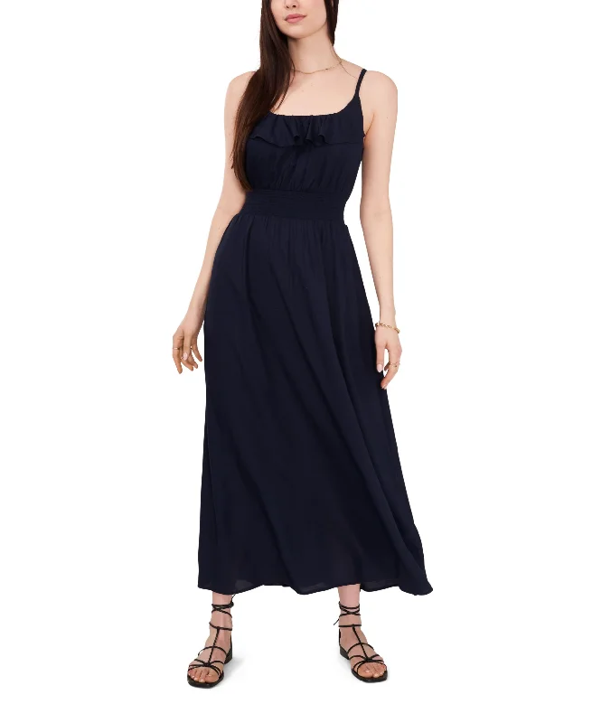 1.State Womens Maxi Dress Trendy Off-Shoulder Ruffle Maxi Dress