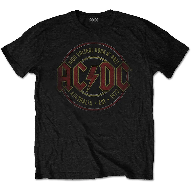 AC/DC | Official Band T-Shirt | Est. 1973 Oversized T-Shirt Spandex breathable