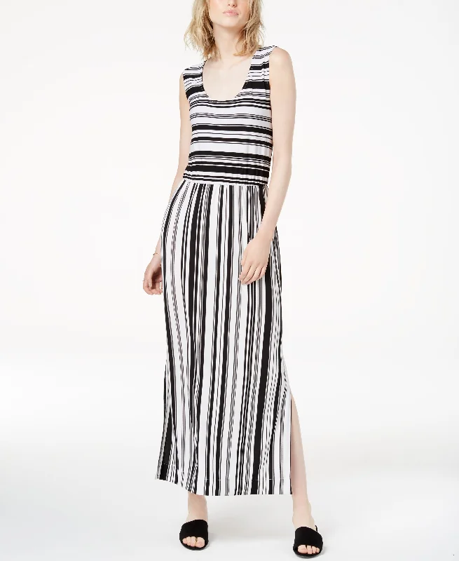 Bar III Striped Maxi Dress Stylish Long Sleeve Maxi Dress