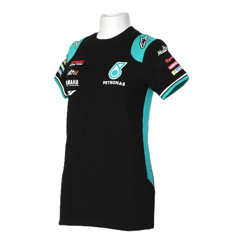 T-SHIRT ROSSI LADIES Yamaha Petronas Team Tee Bikes Womens MotoGP NEW! M Zippered Front Buttoned Front Snap Front