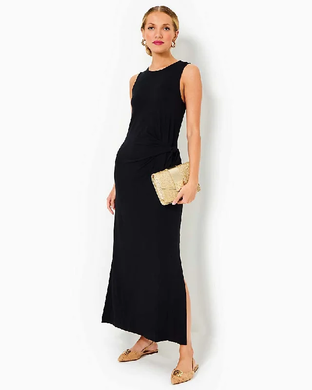 Bryson Sleeveless Maxi Dress Elegant Maxi Dress with Pockets