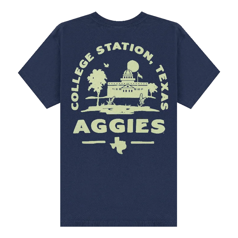 Texas A&M Aggies College Station Oasis T-Shirt Polka Dot Checkered Tartan