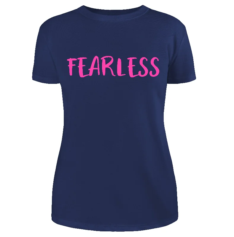 Fearless T-Shirt in Navy (Slim fit) Basic T-Shirt Crew Neck Short Sleeve