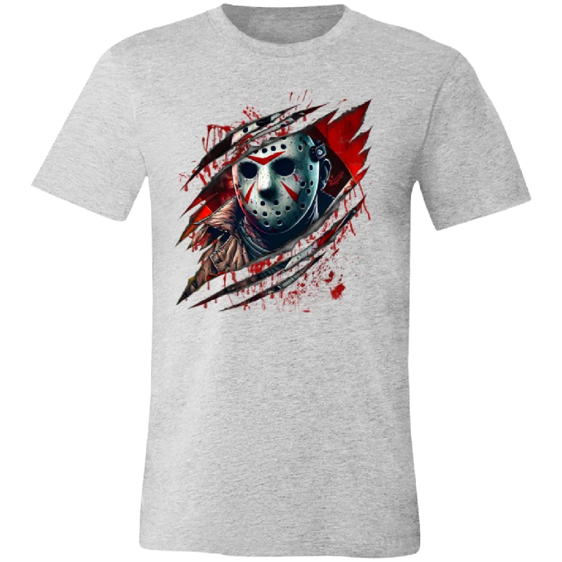 Creepy Jason Unisex BC Tee Polka Dot Checkered Tartan