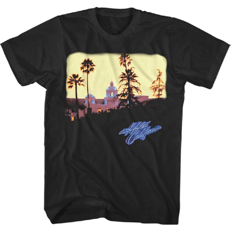 Eagles | Official Band T-shirt | Hotel California Collared Crew Neck Turtle Neck