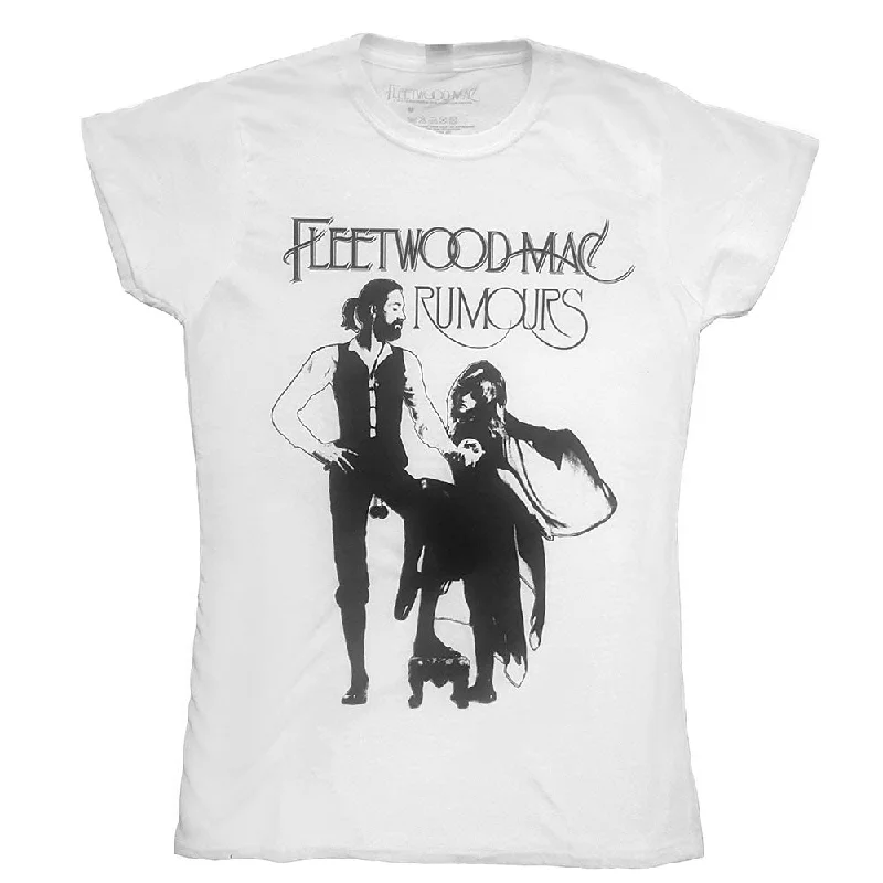 Fleetwood Mac | Official Ladies T-shirt | Rumours Mesh Blend Leather Blend Suede Blend