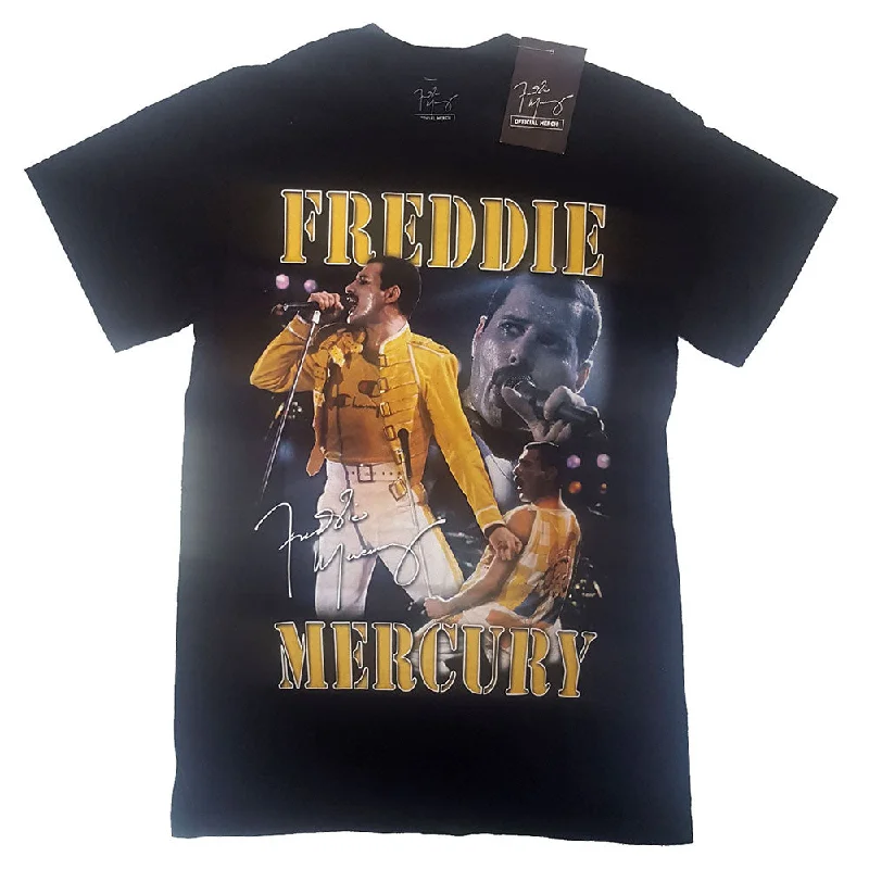 Freddie Mercury | Official Band T-shirt | Live Homage Embroidered Appliqued Beaded