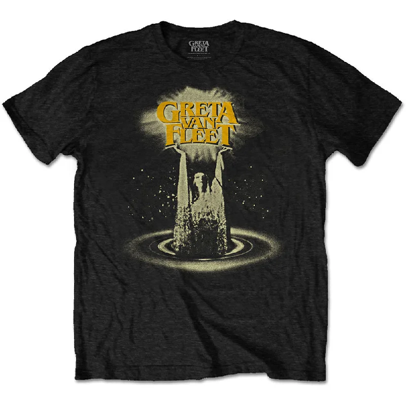 Greta Van Fleet | Official Band T-Shirt | Cinematic Lights V-Neck T-Shirt Long Sleeve Cotton