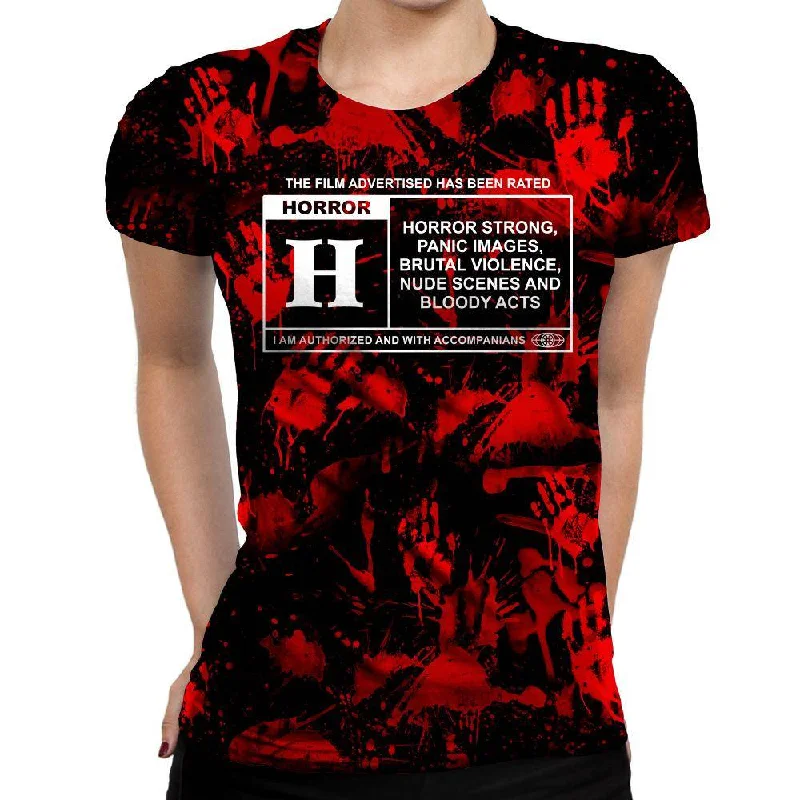 Horror Film Classification Womens T-Shirt Cozy Warm Stylish