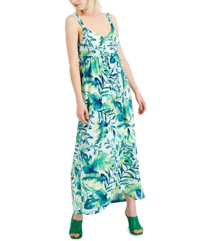 Jamie Layla Petite Printed Faux Wrap Maxi Dress Fashionable Chiffon Tiered Maxi Dress