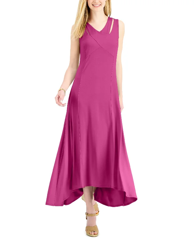 JM Collection Crossover Front Maxi Dress Cozy Knit Maxi Dress