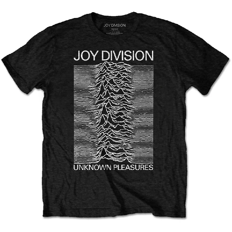 Joy Division | Official Band T-shirt | Unknown Pleasures On Jersey Fabric Tulle Fabric Batik Fabric