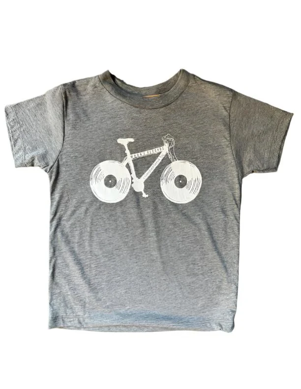 Kid's Moon's Bike T-Shirt Solid Print Embellished