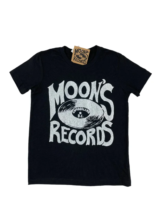 Kids Moon's Logo T-Shirt Silk Blend Satin Velvet