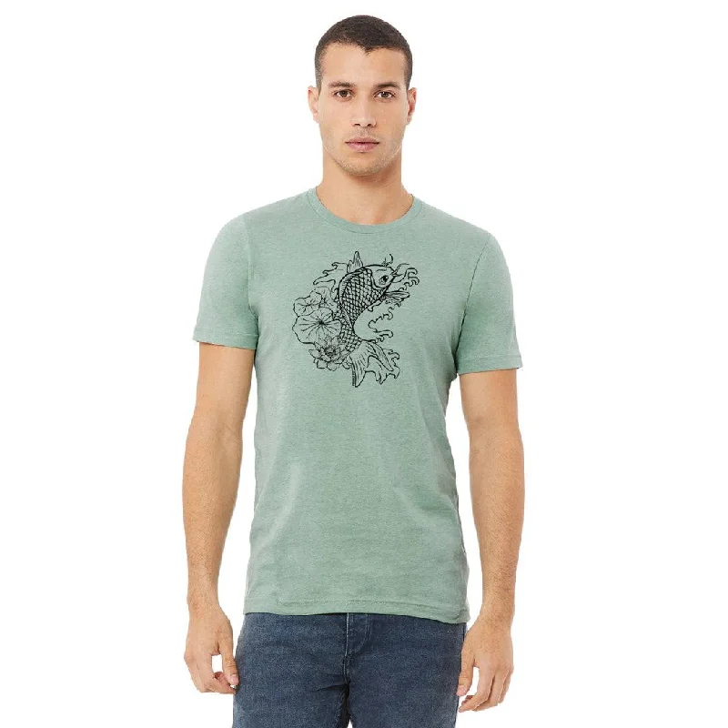 Koi Fish Unisex T-Shirt Hooded Caped Shawl Collar