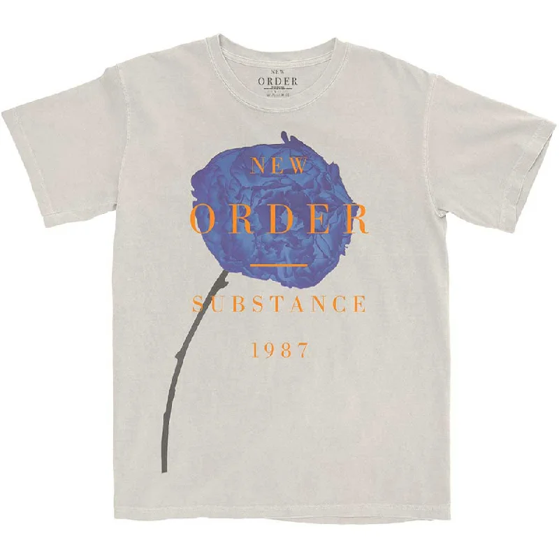 New Order | Official Band T-shirt | Spring Substance (Dip-Dye) Oversized T-Shirt Spandex breathable