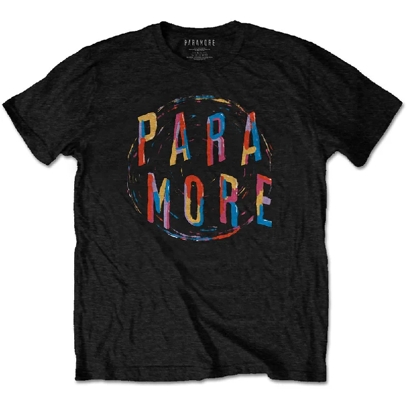 Paramore | Official Band T-shirt | Spiral Asymmetrical Pockets Print