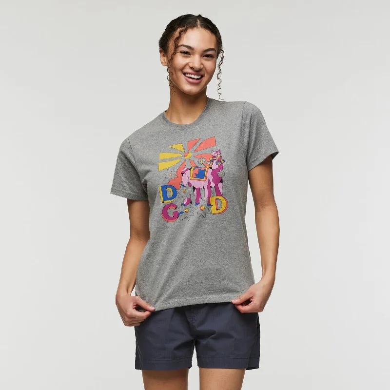 Pompones Do Good Organic T-Shirt - Womens Zippered Buttoned Snapped