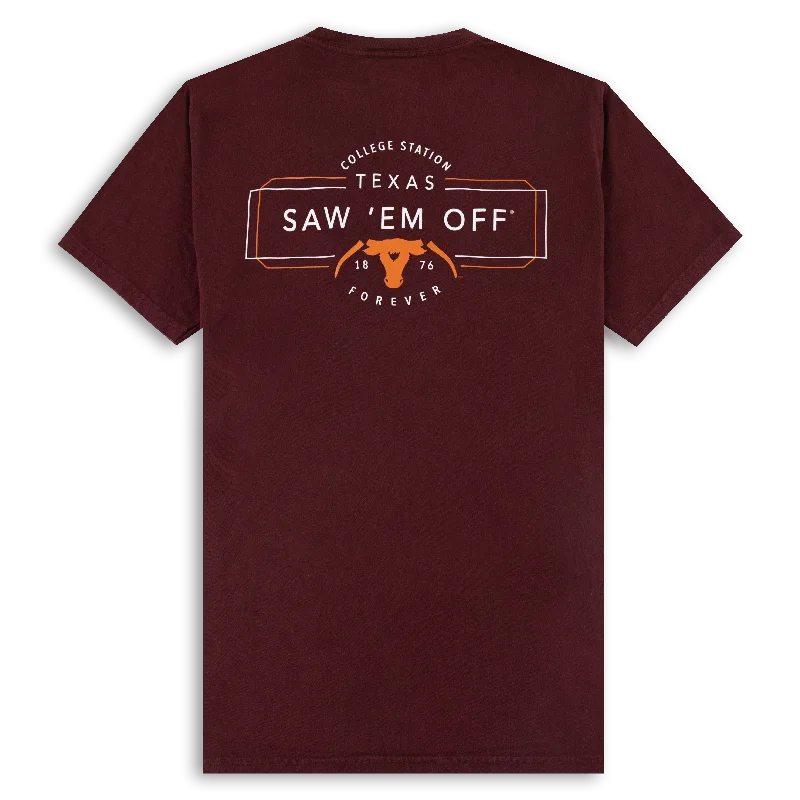 Saw 'Em Off Forever T-Shirt Chenille Blend Fleece Blend Nylon Blend