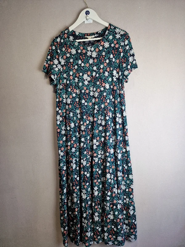 Seasalt Cornwall Organic Cotton Maxi dress - size 14 Elegant Velvet Maxi Dress