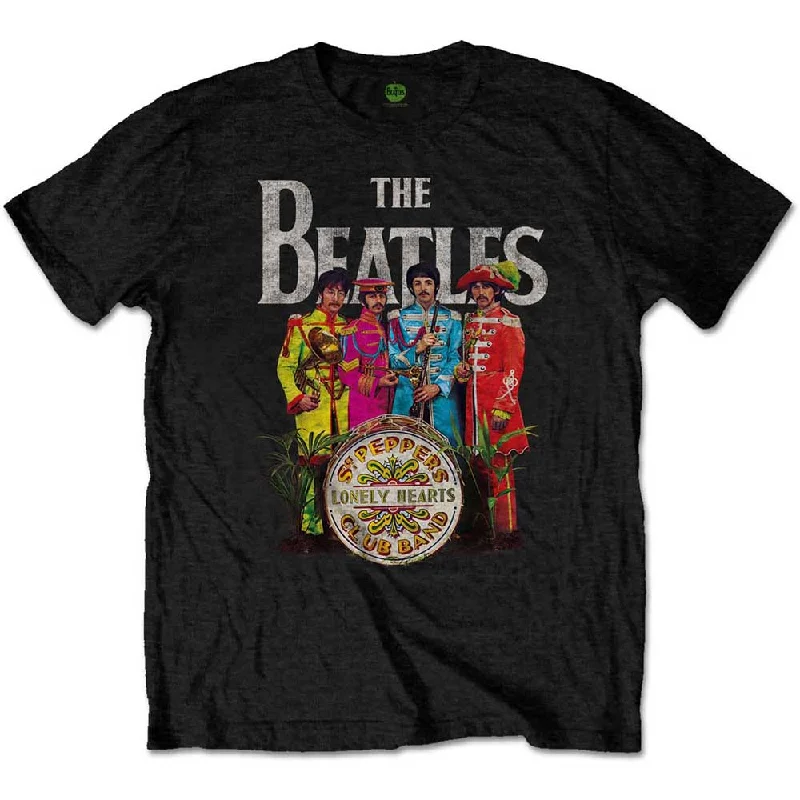 The Beatles | Official Band T-Shirt | Sgt Pepper Cashmere Blend Cotton Blend Poly Blend