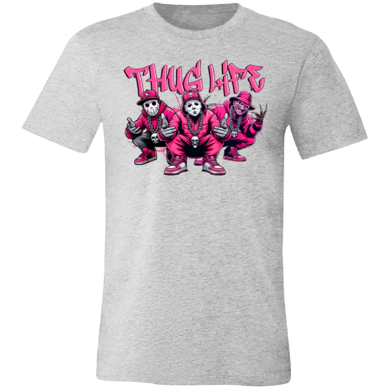 Thug Life Pink Unisex BC Tee Chenille Blend Fleece Blend Nylon Blend