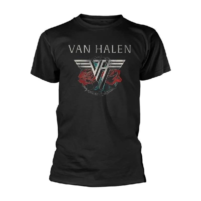 Van Halen | Official Band T-shirt | 84 Tour (Back Print) Hooded Caped Shawl Collar