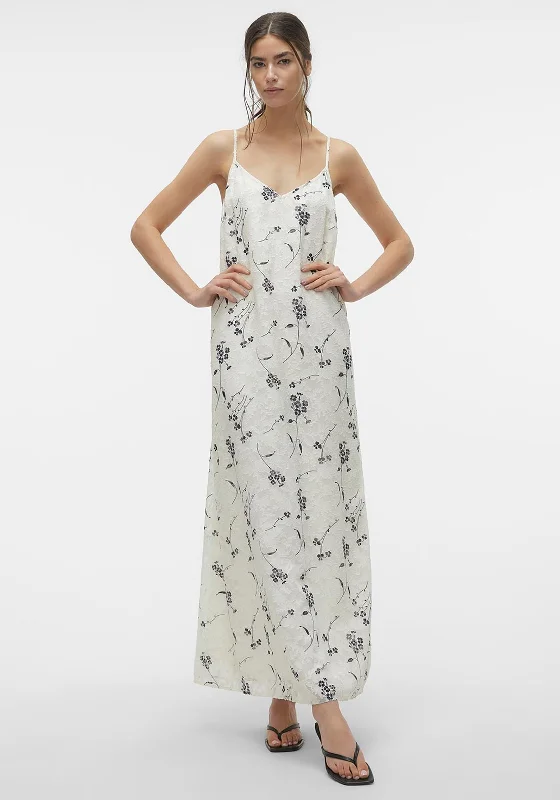 Vero Moda Khloe Singlet Ankle Maxi dress, Birch Stylish Off-Shoulder Maxi Dress