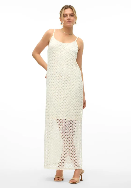 Vero Moda Kylie Crochet Maxi Dress, Birch Trendy Satin Maxi Dress