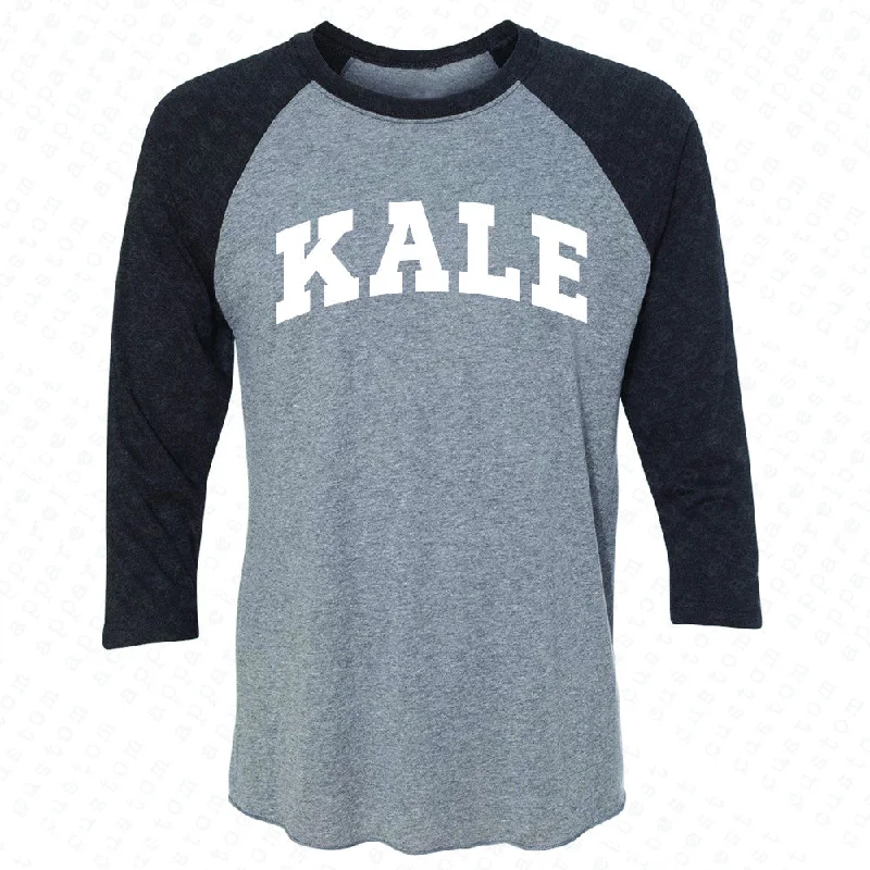 Zexpa Apparel™ Kale WN University Gift for Vegetarian 3/4 Sleevee Raglan Tee Vegan Fun Tee Terry Blend Velvet Blend Canvas Blend