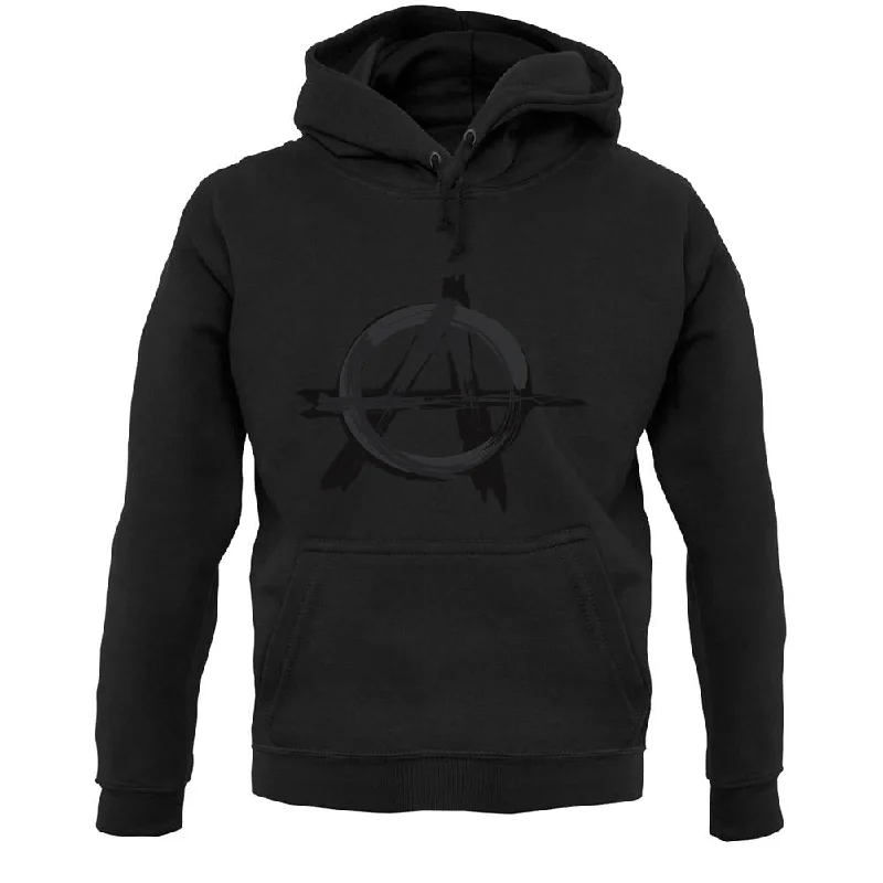 Anarchy Symbol Unisex Hoodie Hoodie with Hem Ribbing Snug Secure