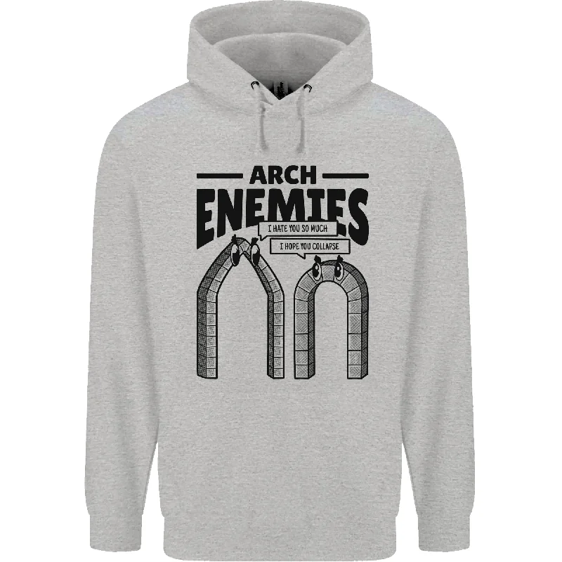 Arch Enemies Funny Architect Builder Mens 80% Cotton Hoodie Hoodie with Half-Zip Sporty Casual